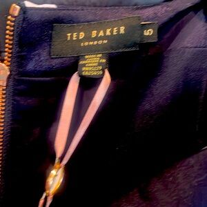 Burgundy and black and gray beautiful skirt size 5(14,  Ted baker run different)